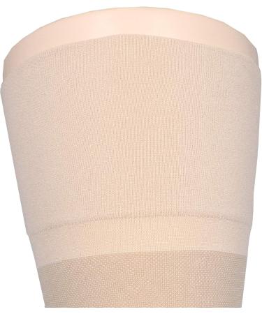 Truform 30-40 mmHg Compression Stockings for Men and Women Thigh High Length Closed Toe Beige Medium - Buy Online on GoSupps.com