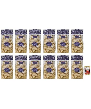 Italian Gourmet E.R. Il Vecchio Pastificio di Gragnano Pasta Paccheri Rigati Gragnano PGI Premium Italian Durum Wheat Semolina Pasta 500g + 400g Box of 12
