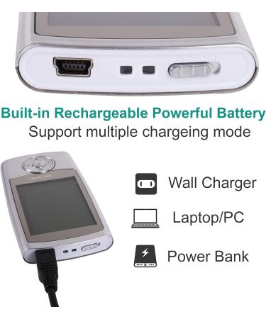 Buy TENS EMS Unit Pro - Rechargeable Muscle Stimulator with 24 Modes & 10 Reusable Pads | Best Portable Mini Massager for Pain Relief - International Shipping - Buy Online on GoSupps.com