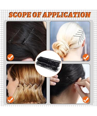 Rustark 380Pcs Hair Pins Kit with Storage Box - Bobby Pins, U Shaped Pins, Rubber Hair Bands for Women, Girls, Kids - Black - All Hair Types - Buy Online on GoSupps.com