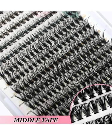 HxyGogo Wispy Cluster Lashes DIY Kit | Natural Look 8-16MM D Curl Individual Lashes | 280 pcs Reusable at Home Fluffy Extensions - Buy Online on GoSupps.com
