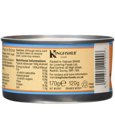 Kingfisher Catch Shredded Crab Meat in Brine 145g - Premium Quality Seafood (Pack of 1) - Buy Online on GoSupps.com