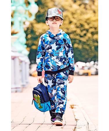 Boys Camo Sweatsuit Hoodie Set | Toddler Boy Fall Outfit | 2T Tracksuit A19010238-b - Buy Online on GoSupps.com