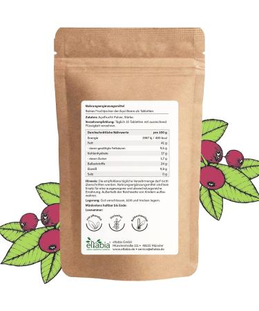 Acai Tablets 500mg | High Dose 5000mg Daily | 100% Pure Raw Food | No Additives | Premium Quality | 500 Count Pack - Buy Online on GoSupps.com