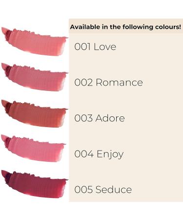 Gosh Luxury Rose Lipstick - Vegan Shimmer in Intensive Pink | Long-Lasting Moisturizing Perfume-Free | 001 Love - Buy Online on GoSupps.com