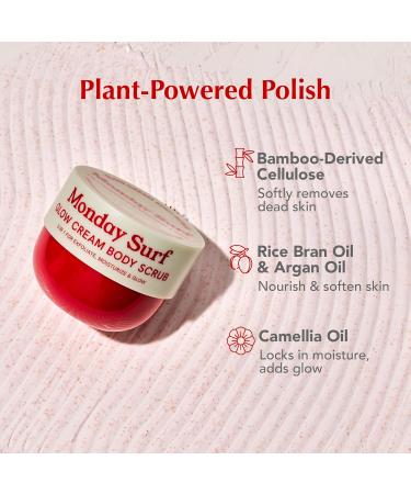 Monday Surf Body Care Set Vitamin Body Lotion & Glow Cream Scrub with Niacinamide Vitamin C Argan Oil Vegan Vanilla Woods Scent 24-Hour Moisture for Glowing Skin 2-Piece - Buy Online on GoSupps.com