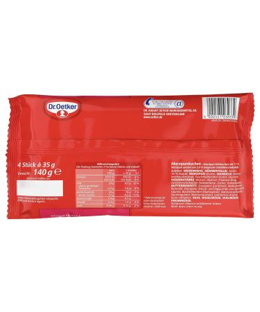Buy Dr.Oetker Mini Marzipan Cakes 5 Pack - Ready-to-Eat Chocolate Glazed Sponge Cakes for On-the-Go Treats - Buy Online on GoSupps.com