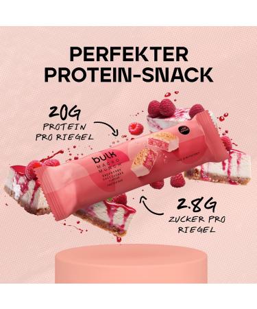 Bulk Macro Munch Raspberry Cheesecake Protein Bars - 62g Box of 12 International Shipping Available - Buy Online on GoSupps.com