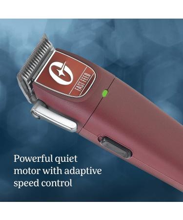 Oster Professional Cordless Hair Clippers Set - Fast Feed Burgundy 9 Piece for Barbers & Hair Cutting - Buy Online on GoSupps.com