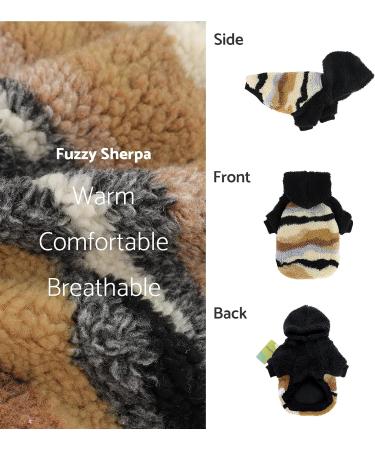 Fitwarm Camo Fuzzy Sherpa Dog Hoodie - Black Large - Buy Online on GoSupps.com