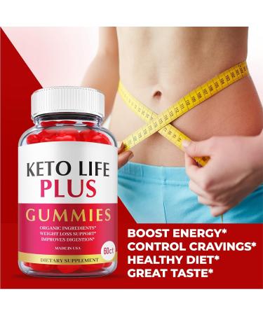 (5 Pack) Keto Life Plus Gummies - Official Formula Vegan - Keto Life Plus ACV Gummies with Apple Cider Vinegar Weight Shark Loss Tank Great Taste Vitamin B12 B6 Beet Root Juice (300 Gummies) - Buy Online on GoSupps.com