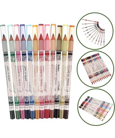 NOLITOY 36 Pcs Eyeliner Pencil Makeup Eyeliner Colorful Eyeliner Set Make up Eye Lip Liner 1 count (Pack of 1) As Shownx3pcs - Buy Online on GoSupps.com