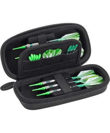 Casemaster Sentry Dart Case - Slim EVA Shell for Steel and Soft Tip Darts - Holds 6 Darts with Built-in Storage - Black - Buy Online on GoSupps.com