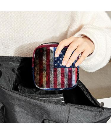 Shop Women's Bonds Storage Pockets - American Flag Portable Period Kit - Feminine Product Bag for Girls - Buy Online on GoSupps.com