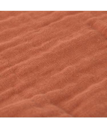 L SSIG Muslin Washcloth Cotton Set of 3 - Rust Red | Soft & Absorbent Wash Cloths for Baby & Home | International Shipping - Buy Online on GoSupps.com
