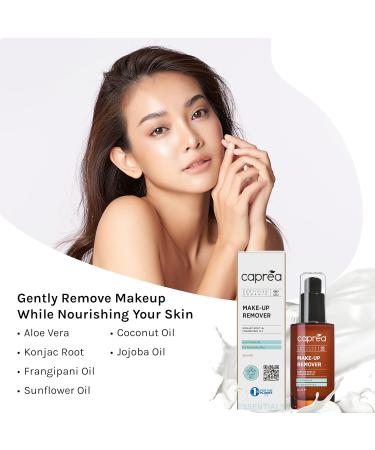 Capra Beauty Waterproof Eye Makeup Remover Cream with Aloe Vera and Konjac Root - Gentle Formula for Sensitive Skin, Removes Mascara, Foundation, Lipstick & Eyeliner - Buy Online on GoSupps.com
