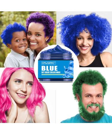 Temporary Hair Color Wax for Halloween - Green, Pink, Blue, Purple | Washable Dye for Kids & Adults - DIY Hairstyle for Party & Cosplay - Buy Online on GoSupps.com