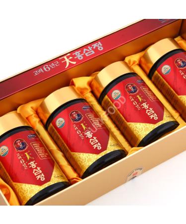 Korean 6years Root Red Ginseng Gold Extract 240g(8.5oz) X 4ea Saponin Panax