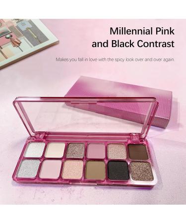 12-Color Matte Nude Eyeshadow Palette | High Pigment Ultra-Blendable Long-Lasting Neutral Makeup for Mature Skin | International Shipping - Buy Online on GoSupps.com