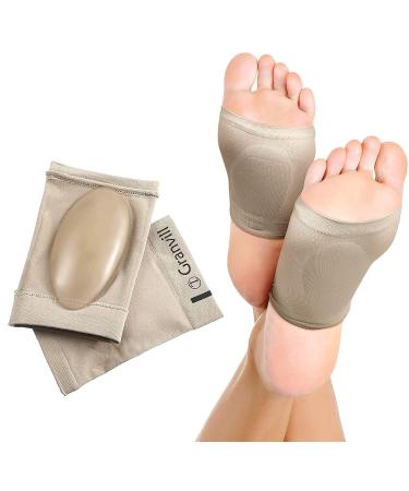 Foot Care Plantar Fasciitis Arch Support Sleeves for foot pain muscle relaxation with soft Neoprene Cushion for Women & Men Feet Orthopedic Pad Free Size-1 Pair