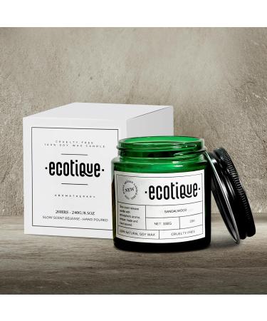 Scented Sandalwood Candle - Toxic Free 100% Soy Long-Lasting Aromatherapy for Bedroom Minimal Soot Perfect Gift for Valentine's Day - Buy Online on GoSupps.com