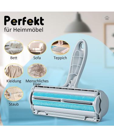 Buy Mudela Lint Brush - Pet Hair Remover for Furniture & Sofas | Effective Lint Roller for Cat & Dog Hair - Buy Online on GoSupps.com