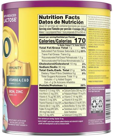 Nestle NIDO Lacto-Ease Toddler Powdered Milk Beverage 28.2 Oz Canister - Toddler Drink Mix - Buy Online on GoSupps.com