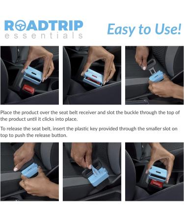 Premium Belt Lock Buckle Guard with Release Key for Child Safety - Prevent Unbuckling on Auto Journeys - Buy Online on GoSupps.com
