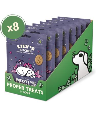 Lily's Kitchen Bedtime Biscuits - Organic Baked Natural Dog Treats (8 x 80g Packs) - Buy Online on GoSupps.com