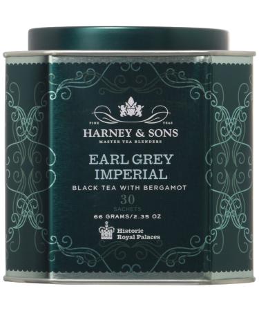 Harney & Sons Earl Grey Imperial Black Tea with Bergamot 30 Sachets 2.35 oz (66 g) Each
