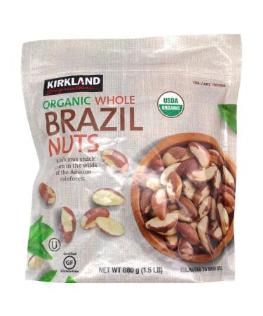 Kirkland Signature Organic Whole Brazil Nuts 1.5 lbs