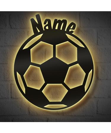 Football Gifts for Boys Men Girls LED Lamp Night Light with Personalization 5 6 7 8 9 10 11 12 Years