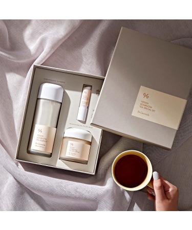 Leegeehaam Dr.Ceuracle Vegan Kombucha Tea Special Set - Korean Hydrating & Nourishing Skincare Gift Set | Essence Gel Cream & Lip Balm - Buy Online on GoSupps.com
