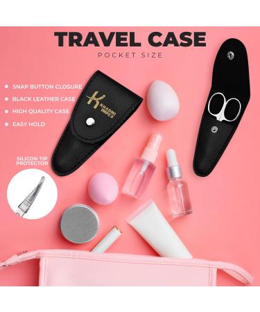 Buy Premium Curved Manicure Scissors | Versatile Nail Eyebrow & Beard Scissors for Men & Women - 3.6" Silver - Buy Online on GoSupps.com