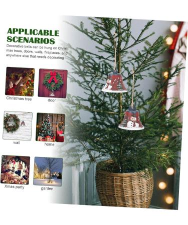 Buy Abaodam 3PC Wrought Iron Hanging Bells - Christmas Door Decoration & Cow Bells - 7x7cm Holiday Bell Set - Buy Online on GoSupps.com