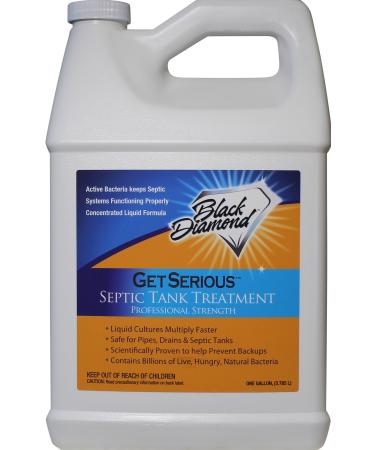 GET SERIOUS Septic Tank Treatment Liquid Natural Enzymes For Residential, Commercial, Industrial, RVs Systems (1-Gallon)