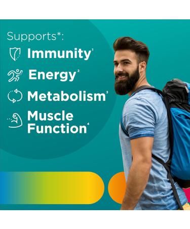 Centrum Men's Multivitamin Gummies Immune Energy Healthy Appearance Support 100 Count 50 Day Supply Vitamin Fruit 100 Count (Pack of 1) - Buy Online on GoSupps.com