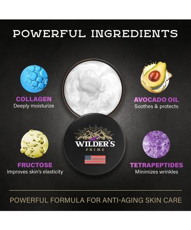 Men's Eye Cream for Dark Circles & Puffiness - USA Made Moisturizing Treatment with Marine Collagen & Avocado Oil - 2 fl oz - Buy Online on GoSupps.com