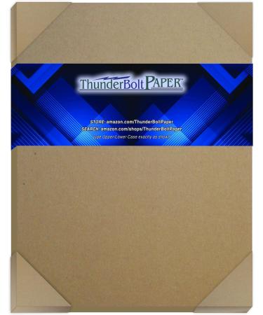 50 Chipboard 20pt (Point) Thickness Sheets 9" X 12" (9X12 Inches) Frame and Sketch Pad Size Light Weight Calipers at .020 inches Thick Cardboard Paper Brown Kraft PaperBoard 9x12 - 50 Sheets