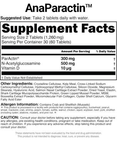 AceBiome AnaParactin 60 Serving (180 Tablets) - Buy Online on GoSupps.com