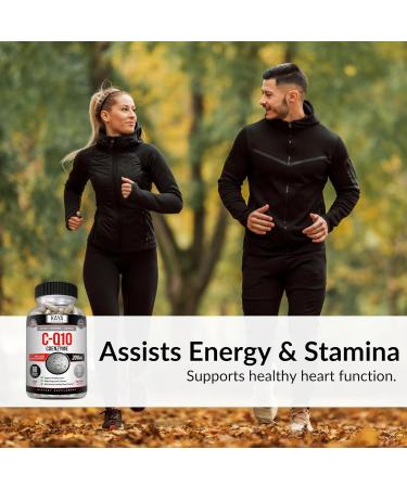 Kaya Naturals CoQ10 Power Supplement | Antioxidant for Heart Health Blood Pressure & Immune Support | 60 Veggie Capsules - Buy Online on GoSupps.com