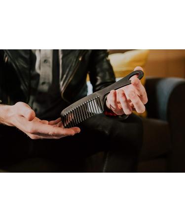 Chicago Comb Model 8 Carbon Fiber - Made in USA - Anti-Static Detangling & Shower Comb - 8.5 Long - Adds Lift & Volume - Buy Online on GoSupps.com