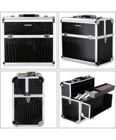 Songmics Black Cosmetic Case - Ultimate Make-Up Suitcase & Beauty Storage for Nail Polish - Perfect Christmas Gift | JBC229B - Buy Online on GoSupps.com