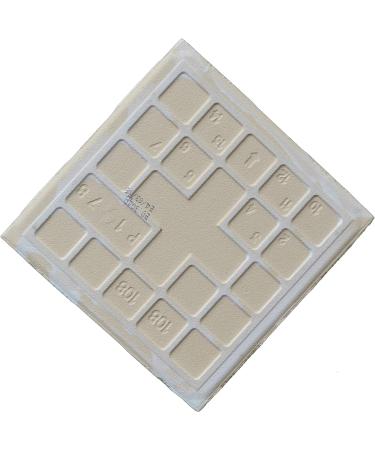 12 Ceramic White Tiles 4 1/4 x 4 1/4 with Cork Backing Pads for Coaster Making and Painting Projects - Ideal for Alcohol Ink and Acrylic Pouring - DIY Craft Supplies - Buy Online on GoSupps.com
