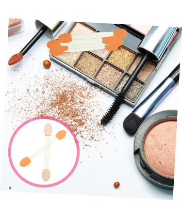 DRESSOOS 100pcs Sticks Double-end Cosmetic Tool Double-headed Professional Sponge Makeup Eyeshadow 6.5x1.3cm Green - Buy Online on GoSupps.com