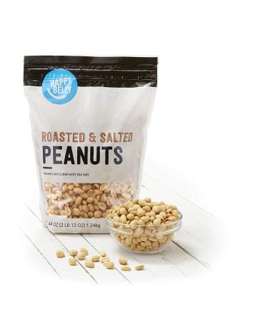 Happy Belly Roasted and Salted Peanuts - 44 Ounce | Amazon Brand - Buy Online on GoSupps.com