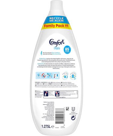 Comfort Pure Fabric Conditioner Liquid Ultra Concentrated 1.275 Litre 85 washes - Buy Online on GoSupps.com