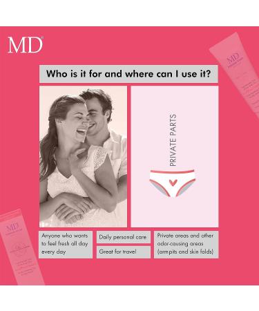 MD Intimate Fresh Serum | Deodorizes & Cleans Intimate Area | 3 Months Supply | External Use Only - Buy Online on GoSupps.com