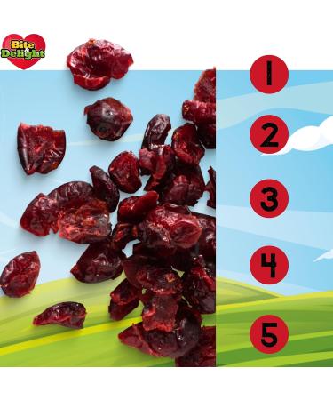 Bite & Delight 2kg Dried Cranberries - Fresh Dried Fruit Low Sugar Tangy Paper Packaging Dried Cranberries Healthy Snack - Buy Online on GoSupps.com