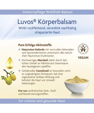 Luvos Intensive Care Body Balm with Camelina Oil - Nourishing 150 ml for Dry Skin | International Shipping Available - Buy Online on GoSupps.com
